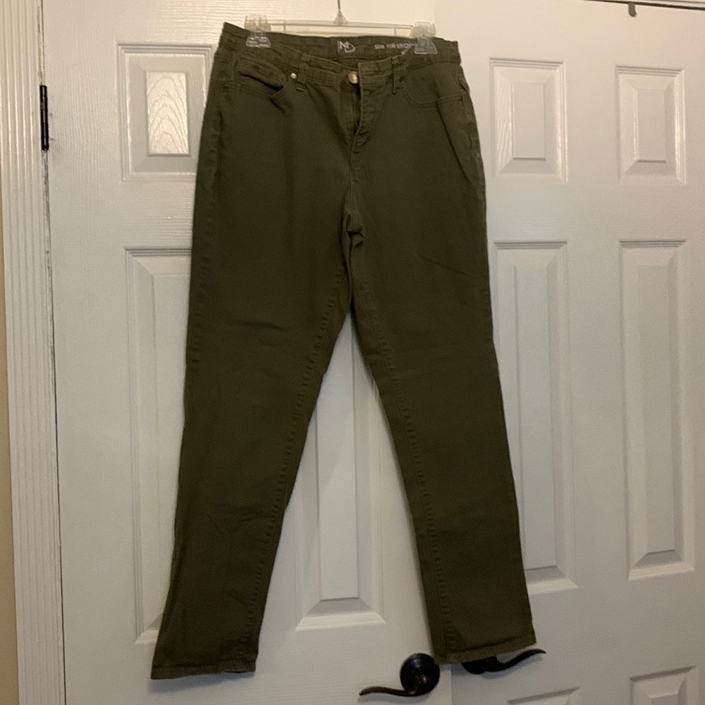 New Directions Olive Jeans
